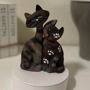 Vintage Farmyard Fun By Artforum Retired Tiggy and Cuddles Cats Resin